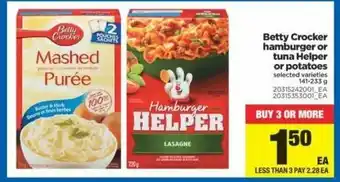Real Canadian Superstore Betty Crocker Hamburger offer