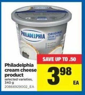 Real Canadian Superstore Philadelphia Cream Cheese Product offer