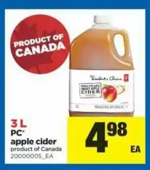 Real Canadian Superstore Apple Cider offer