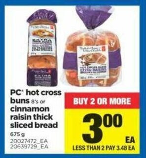 Real Canadian Superstore Hot Cross Buns offer