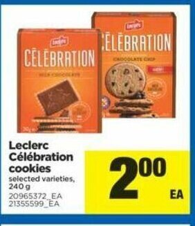 Real Canadian Superstore Leclerc Célébration Cookies offer