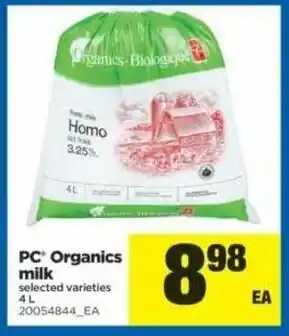 Real Canadian Superstore Organics Milk offer