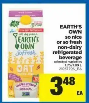 Real Canadian Superstore Earth's Own So Nice offer