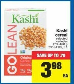 Real Canadian Superstore Kashi Cereal offer
