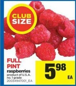 Real Canadian Superstore Raspberries offer