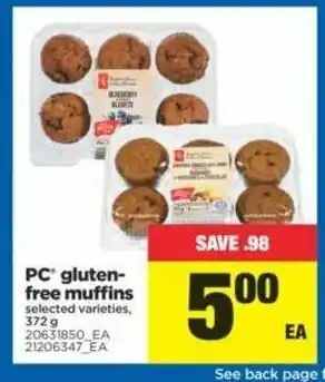 Real Canadian Superstore Gluten Free Muffins offer