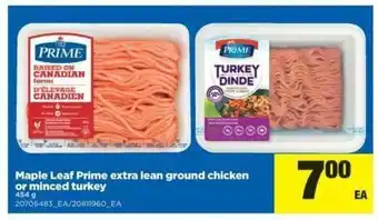 Real Canadian Superstore Maple Leaf Prime Extra Lean Ground Chicken offer