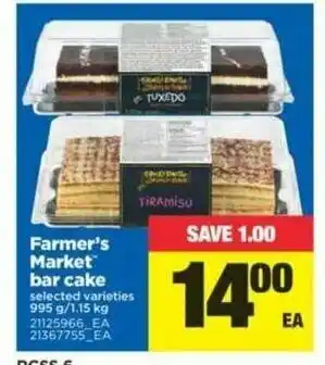 Real Canadian Superstore Farmer's Market Bar Cake offer