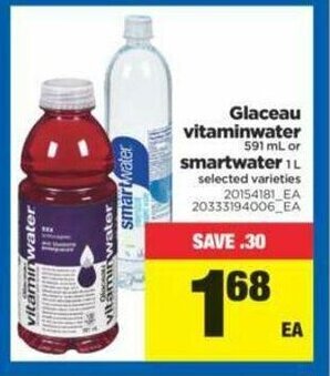 Real Canadian Superstore Glaceau Vitaminwater or Smartwater offer