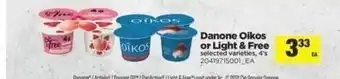 Real Canadian Superstore Danone Oikos or Light & Free offer