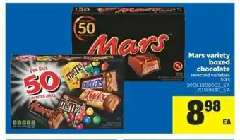 Real Canadian Superstore Mars Variety Boxed Chocolate offer