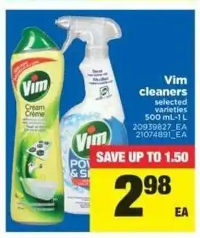 Real Canadian Superstore Vim Cleaners offer