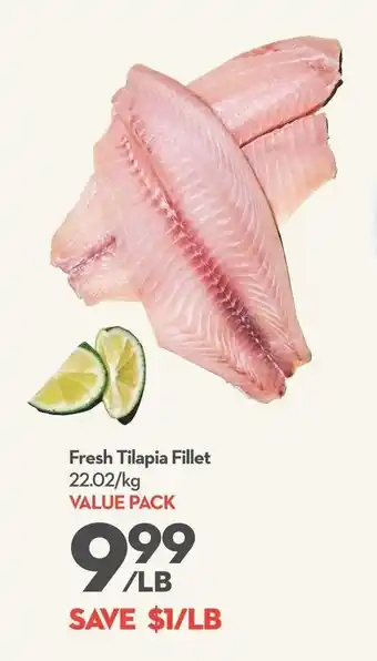 Longo's Fresh Tilapia Fillet offer