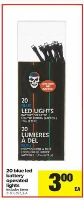 Real Canadian Superstore 20 Blue Led Battery Operated Lights offer