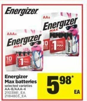 Real Canadian Superstore Energizer Max Batteries offer