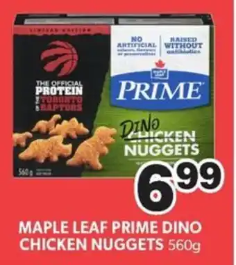 Colemans MAPLE LEAF PRIME DINO CHICKEN NUGGETS 560g offer