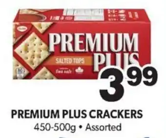 PREMIUM PLUS CRACKERS 450-500g Assorted