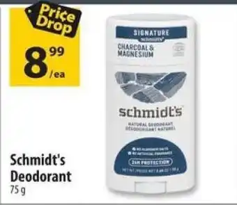 Co-op Schmidt's Deodorant 75g offer
