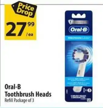 Co-op Oral-B Toothbrush Heads Refill Package of 3 offer