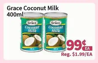 Blue Sky Supermarket Grace Coconut Milk 400ml offer