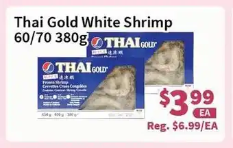Blue Sky Supermarket Thai Gold White Shrimp 60/70 380g offer