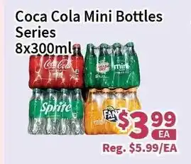 Blue Sky Supermarket Coca Cola Mini Bottles Series 8x300ml offer