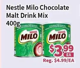 Blue Sky Supermarket Nestle Milo Chocolate Malt Drink Mix 400g offer