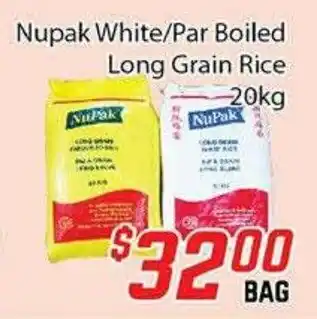 Fresh Value Nupak White/Par Boiled Long Grain Rice 20kg offer
