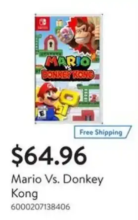 Walmart Mario Vs. Donkey Kong offer