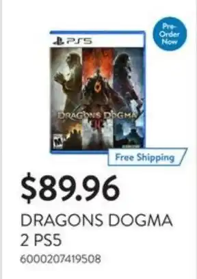 Walmart DRAGONS DOGMA 2 PS5 offer
