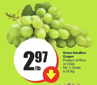 FreshCo Green Seedless Grapes offer