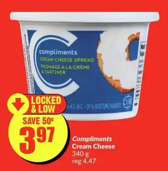 FreshCo Compliments Cream Cheese 340g offer