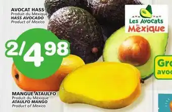 IGA HASS AVOCADO, ATAULFO MANGO offer