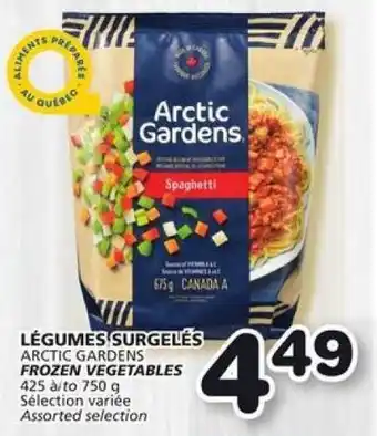 IGA ARCTIC GARDENS FROZEN VEGETABLES offer