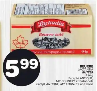IGA LACTANTIA BUTTER 454g offer
