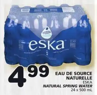 IGA ESKA NATURAL SPRING WATER offer