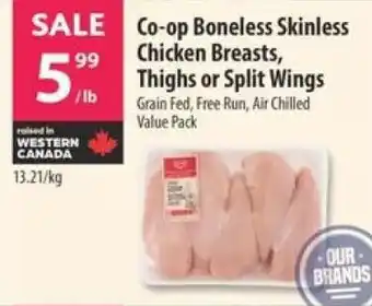 Co-op Co-op Boneless Skinless Chicken Breasts, Thighs or Split Wings offer