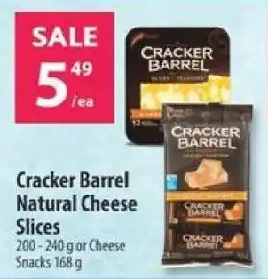 Co-op Cracker Barrel Natural Cheese Slices 200-240g or Cheese Snacks 168g offer