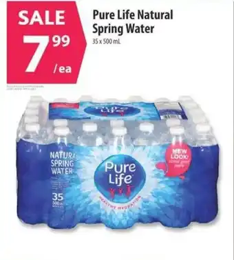 Co-op Pure Life Natural Spring Water offer