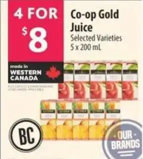 Co-op Co-op Gold Juice Selected Varieties 5x200mL offer