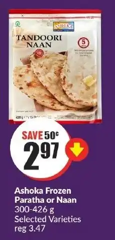 FreshCo Ashoka Frozen Paratha or Naan 300-426g Selected Varieties offer