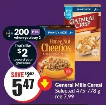 FreshCo General Mills Cereal Selected 475-778g offer