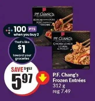FreshCo P.F. Chang's Frozen Entrées 312g offer