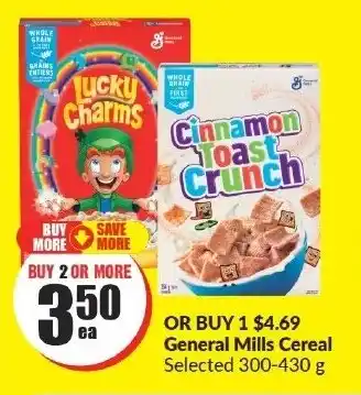 FreshCo General Mills Cereal Selected 300-430g offer