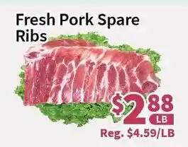 Blue Sky Supermarket Fresh Pork Spare Ribs offer