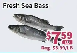 Blue Sky Supermarket Fresh Sea Bass offer