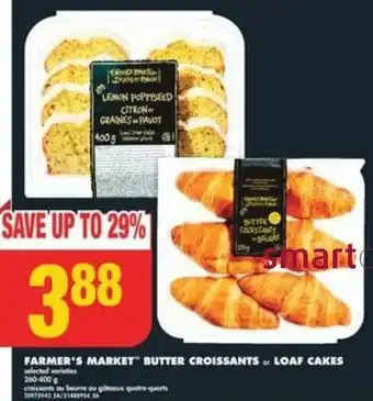 No Frills FARMER'S MARKET BUTTER CROISSANTS LOAF CAKES offer