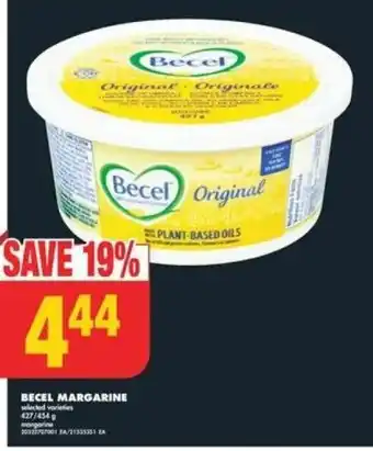 No Frills BECEL MARGARINE offer