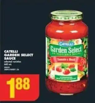 No Frills CATELLI GARDEN SELECT SAUCE offer