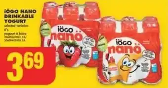 No Frills IÖGO NANO DRINKABLE YOGURT offer